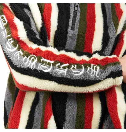 Pleasures Old E Quarter Zip Sherpa Pullover (Multi)