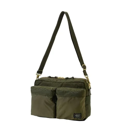 Porter by Yoshida Force Series Shoulder Bag (Olive)