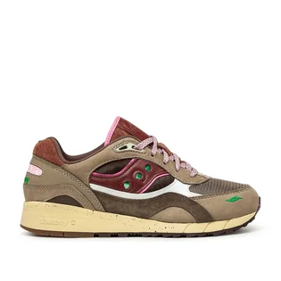 Saucony x Feature Shadow 6000 'Chocolate Chip' (Braun / Rot)