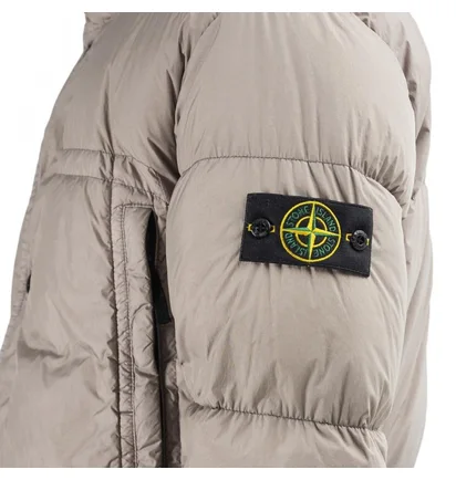 Stone Island Garment Dyed Crinkle Reps Down Jacket (Khaki)