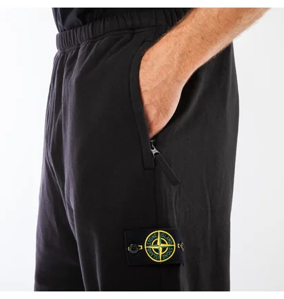 Stone Island Reflective Fleece Pants (Schwarz)
