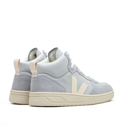 Veja V-15 Leather (Grau / Creme)
