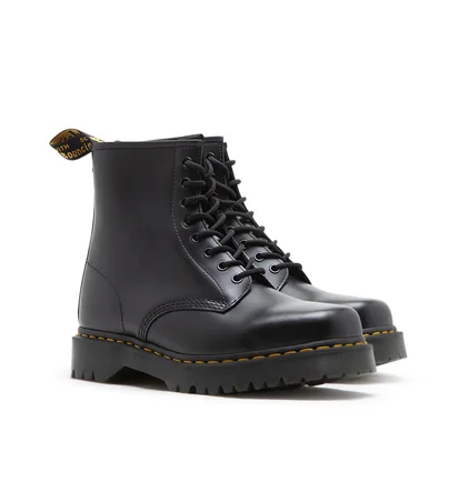 Dr. Martens 1460 Bex Squared Toe Leather Lace Up Boots (Schwarz)
