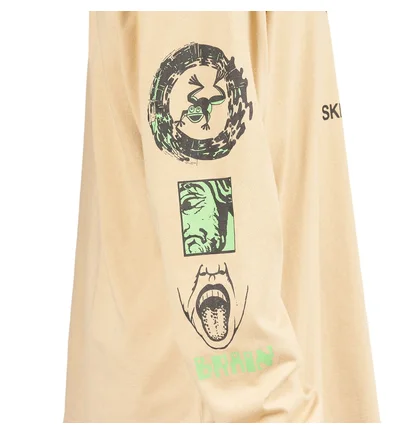 Brain Dead Skies above long sleeve (Beige)