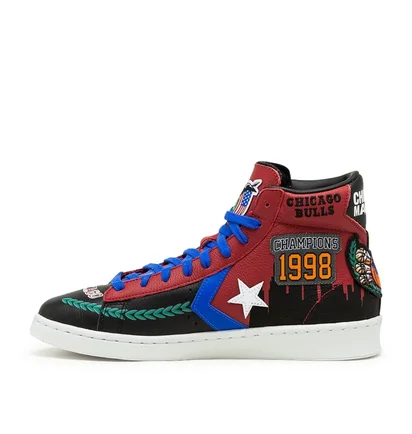 Converse x Chinatown Market 'Chicago Bulls Championship Jacket' Pro Leather Hi (Rot)