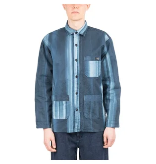Edwin Major Tie Dye Ripstop Shirt (Blau)