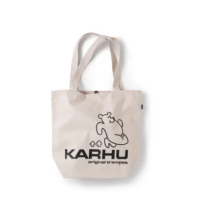 Karhu Trampas Bear Totebag (Hellbeige / Schwarz)