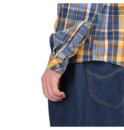 Lee x Timberland Flannel Shirt (Blau / Braun)