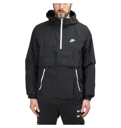 Nike Hooded Woven Anorak (Schwarz)