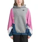 Nike WMNS Icon Clash Hoodie (Grau / Rosa)