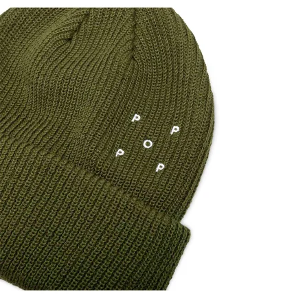 Pop Trading Company Basic Beanie (Oliv)