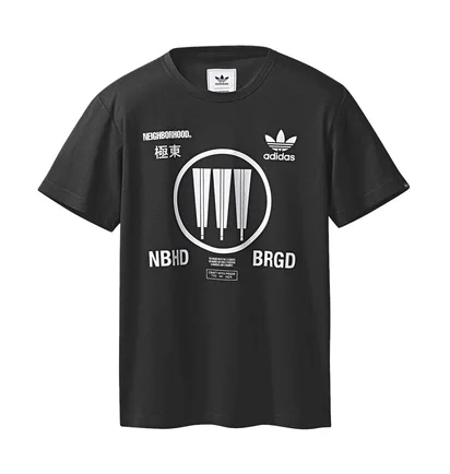adidas x Neighborhood NBHD Logo T-Shirt (Schwarz)