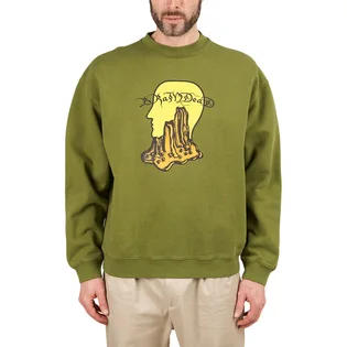 Brain Dead Mount Slime Crewneck (Oliv)