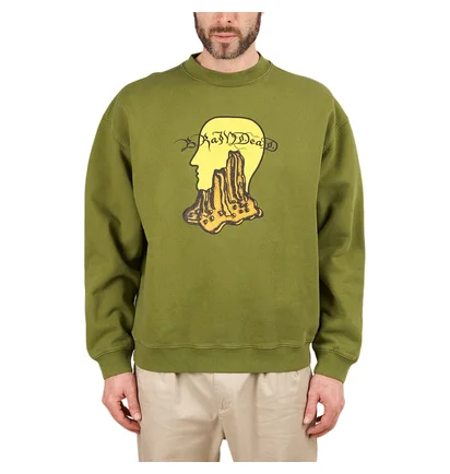 Brain Dead Mount Slime Crewneck (Oliv)
