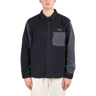 Dime Polar Fleece Button Up Shirt (Schwarz)
