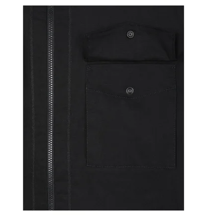 Stone Island Canvas Overshirt (Schwarz)