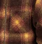 Stüssy Shadow Plaid Sherpa Zip Shirt (Braun)