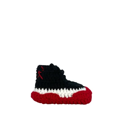 Baby Sneakers AJ11 Bred (Schwarz / Rot)