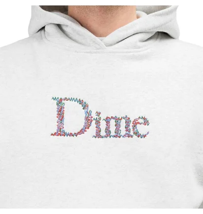 Dime Scribble Classic Logo Hoodie (Hellgrau)