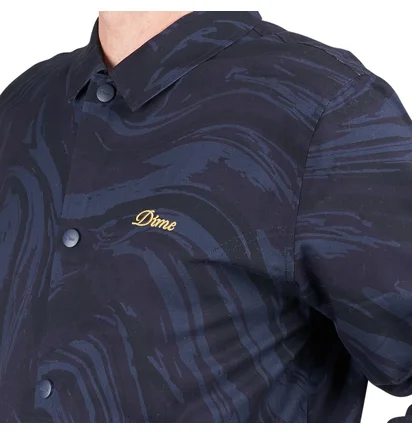 Dime Marble Coach Jacket (Navy)