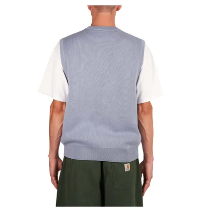 Carhartt WIP Script Vest Sweater (Blau)