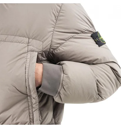 Stone Island Garment Dyed Crinkle Reps Down Jacket (Khaki)