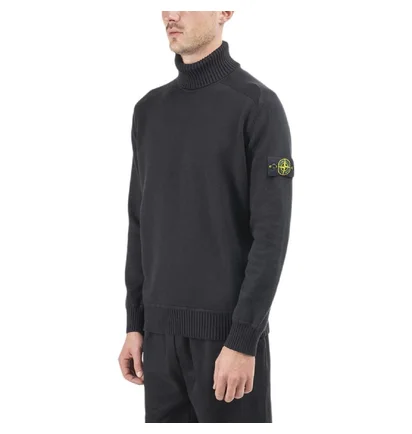 Stone Island Turtleneck Pullover (Schwarz)