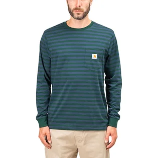 Carhartt WIP Parker Pocket Longsleeve (Grün / Blau)