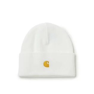 Carhartt WIP Chase Beanie (Weiß / Gold)