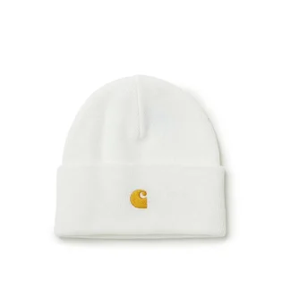 Carhartt WIP Chase Beanie (Weiß / Gold)
