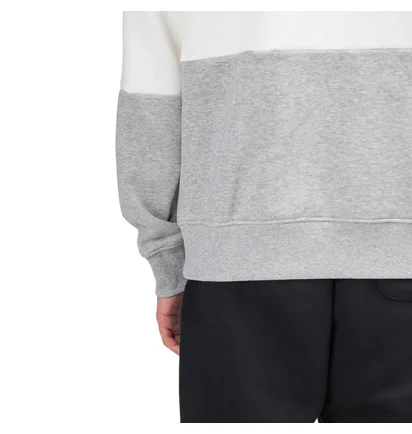 New Balance MT93545 BKW Athletics Stadium Hoodie (Schwarz / Weiss / Grau)