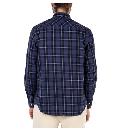 Norse Projects Hans Classic Check (Dark Navy)