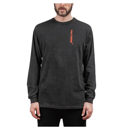 Polythene* Optics Metal Rod Long Sleeve T-Shirt (Schwarz)