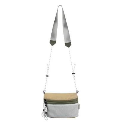 Taikan Sacoche Small Bag (Beige / Olive / Weiß)