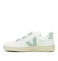 Veja V-Lock Leather (Weiß / Mint)
