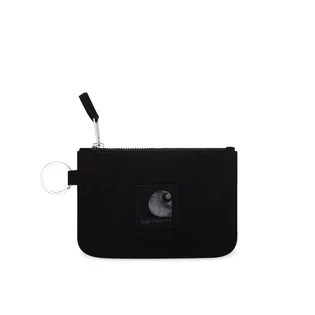 Carhartt WIP Wildleder Zip Wallet (Schwarz)