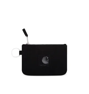 Carhartt WIP Wildleder Zip Wallet (Schwarz)