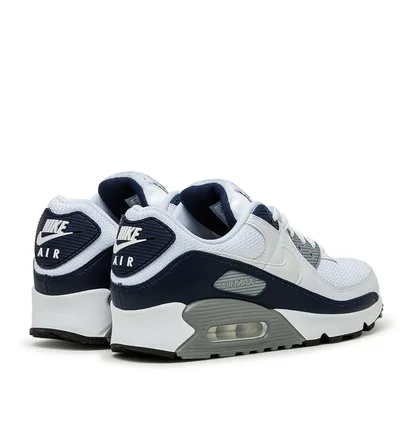 Nike Air Max 90 (Weiß / Grau / Dunkelnavy)