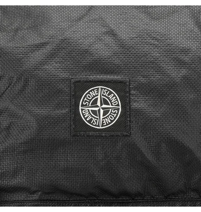 Stone Island Mussola Gommate Canvas Print Backpack (Schwarz)
