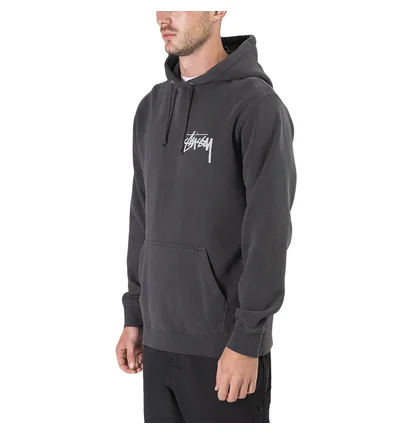 Stüssy Stock Pig. Dyed Hoodie (Dunkelgrau)