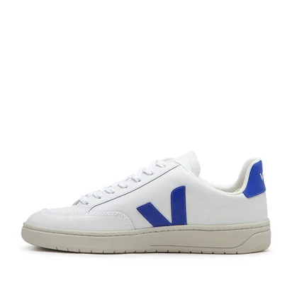 Veja V-12 Leather (Weiß / Blau)