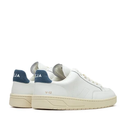 Veja V-12 Stitch O.T. Leather (Weiß / Blau)
