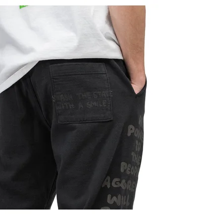 Brain Dead Tonal Type Print Sweatpants (Schwarz)