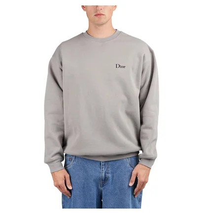 Dime Classic Small Logo Crewneck (Grau)