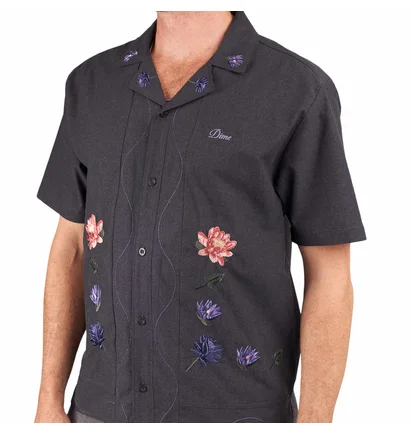 Dime Lotus Button Up SS (Schwarz)