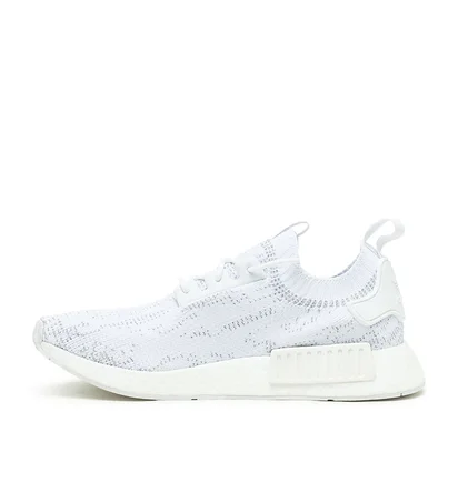 adidas NMD_R1 Primeknit (Weiß / Grau)