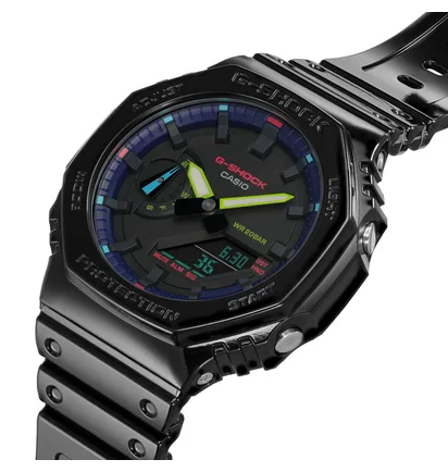 Casio G-Shock GA-2100RGB-1AER (Schwarz / Multi)
