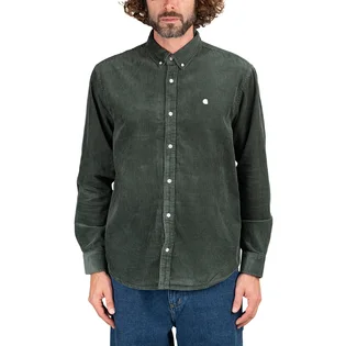 Carhartt WIP Madison Longsleeve Cord Shirt (Grau / Grün)