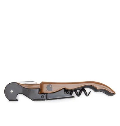 Carhartt WIP Script Pulltap's Corkscrew (Braun / Schwarz)