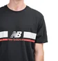 New Balance MT93550 BK Athletics Stadium T-Shirt (Schwarz / Weiss)